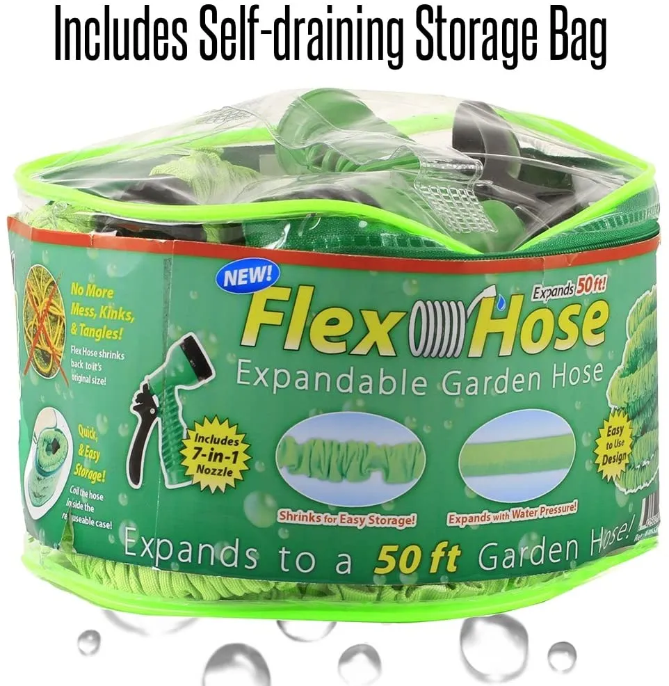 Flex Hose 50 ft Expanding Hose in Carry Bag! Retail $36.99