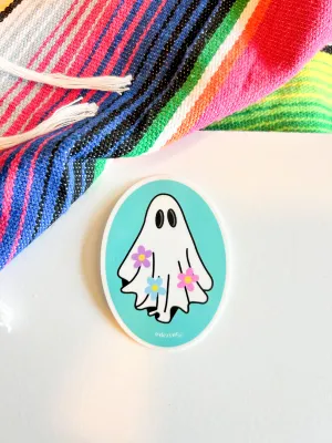 Floral Ghostie sticker