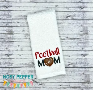 Football Mom Applique machine embroidery design (5 sizes included) DIGITAL DOWNLOAD