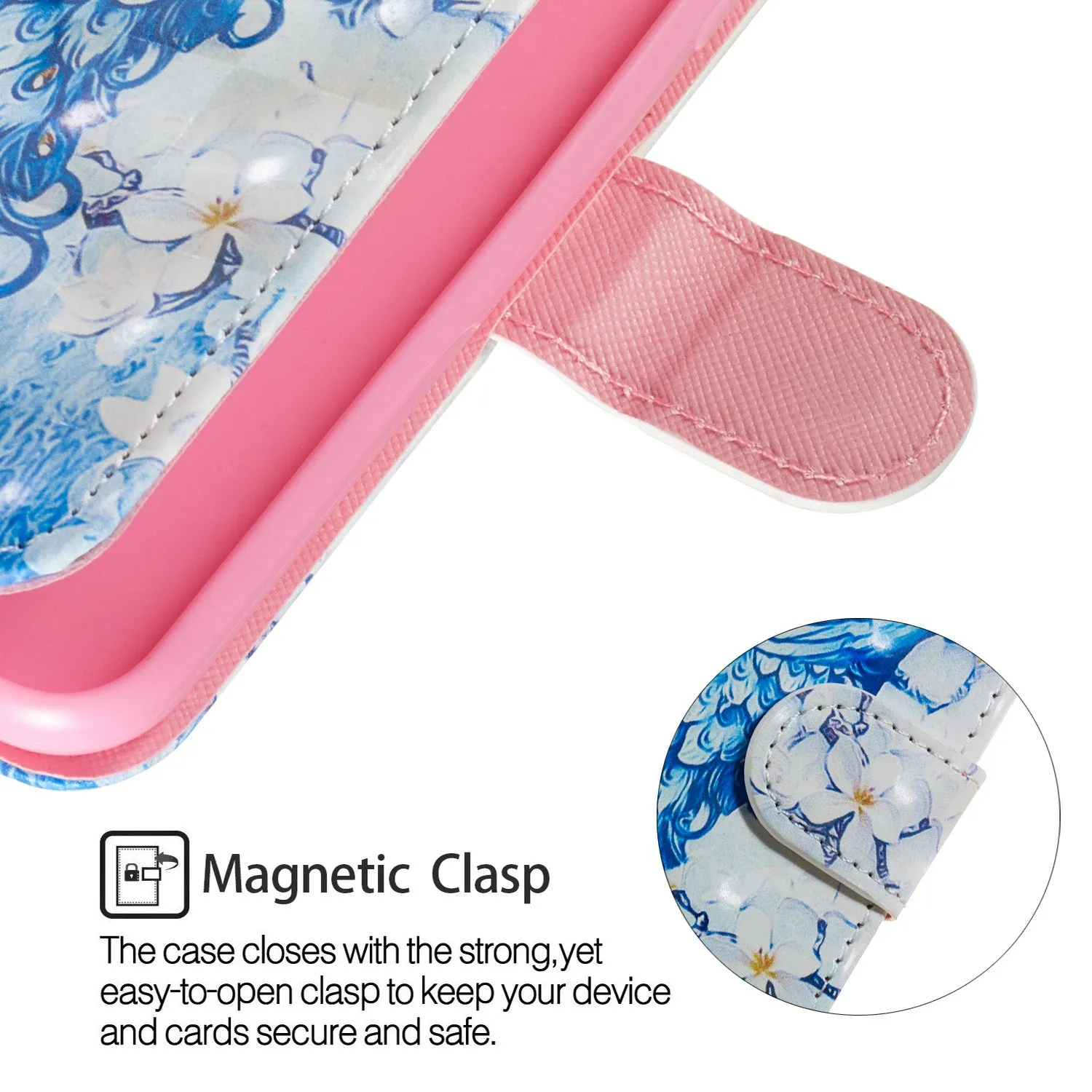 For HUAWEI honor 7C / Enjoy 8/Y7PRIME 2018/Y7 PRO 2018/NOVA2 LITE 3D Coloured Painted PU Magnetic Clasp Phone Case with Card Slots Bracket Lanyard Flamingo