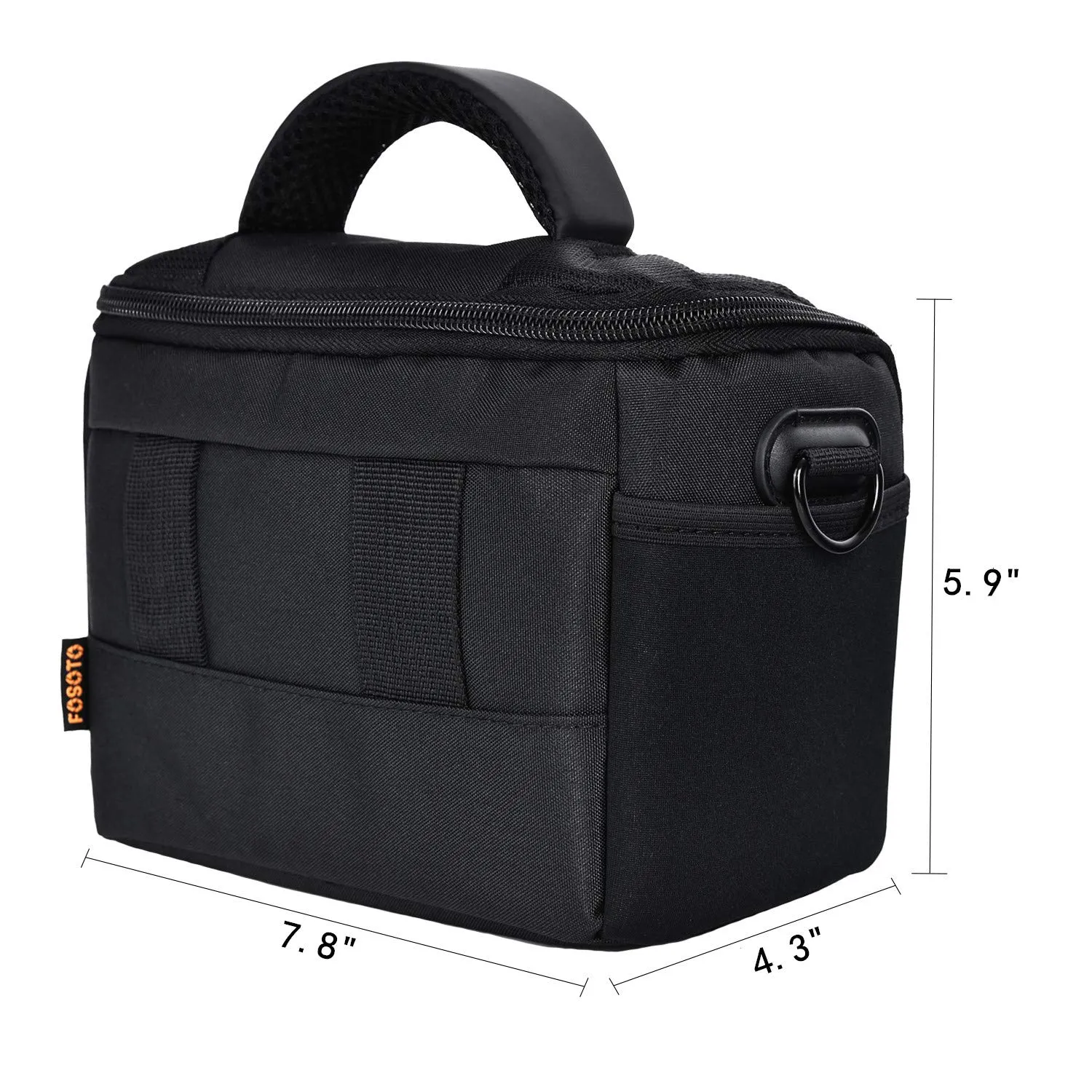 FOSOTO Waterproof Anti-shock Camera Bag, Compatible for Canon Nikon Panasonic Sony Digital Camera