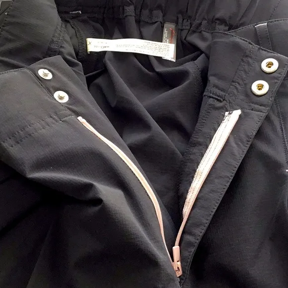 Free People Great Yonder Black Skort With Cargo Pockets NEW