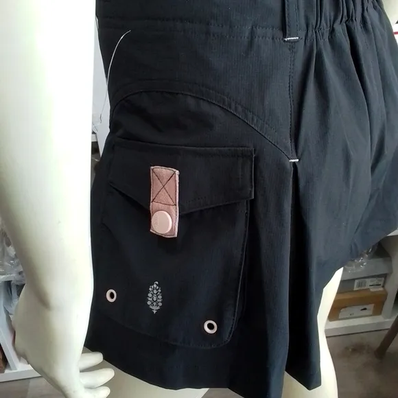 Free People Great Yonder Black Skort With Cargo Pockets NEW