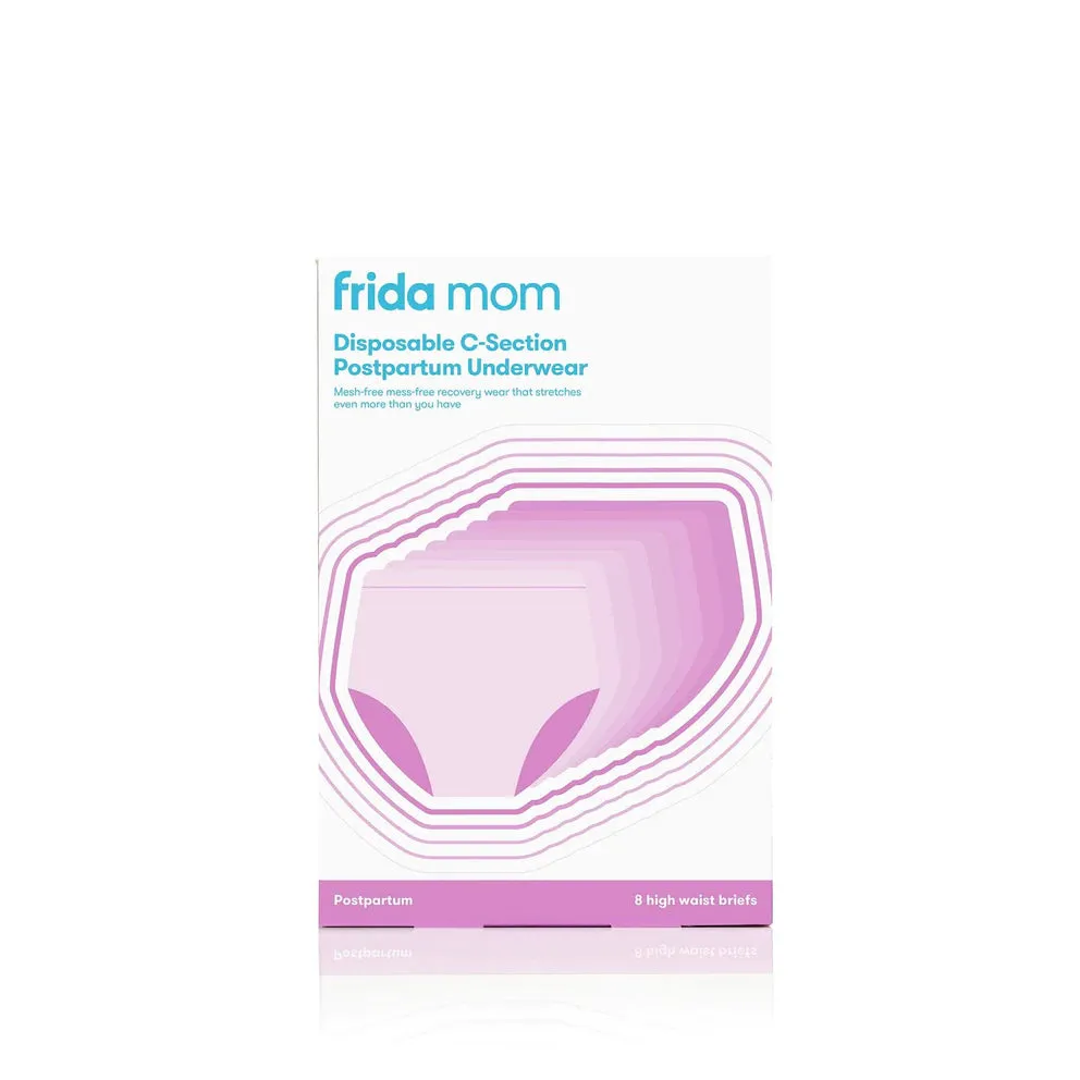 FridaMom Disposable Highwaist C-Section Postpartum Underwear - High Waist Briefs 8pk Regular