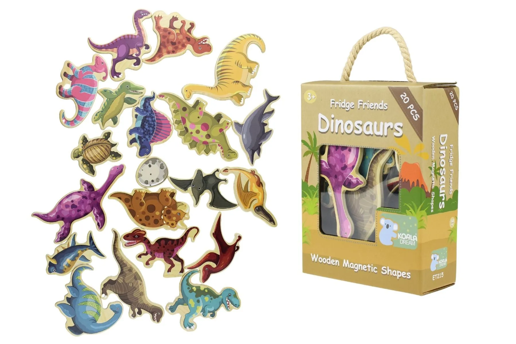 Fridge Friends 20 Piece Magnet Set - Dinosaurs