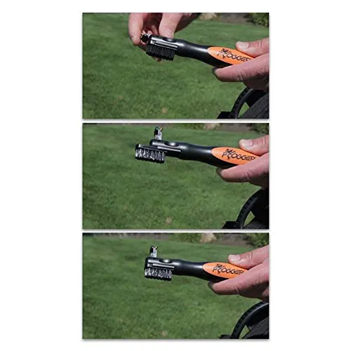 Frogger Golf Brush Head and Groove Cleaner Replacement for BrushPro (Bronze & Nylon Brush)