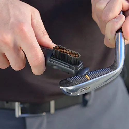 Frogger Golf Brush Head and Groove Cleaner Replacement for BrushPro (Bronze & Nylon Brush)