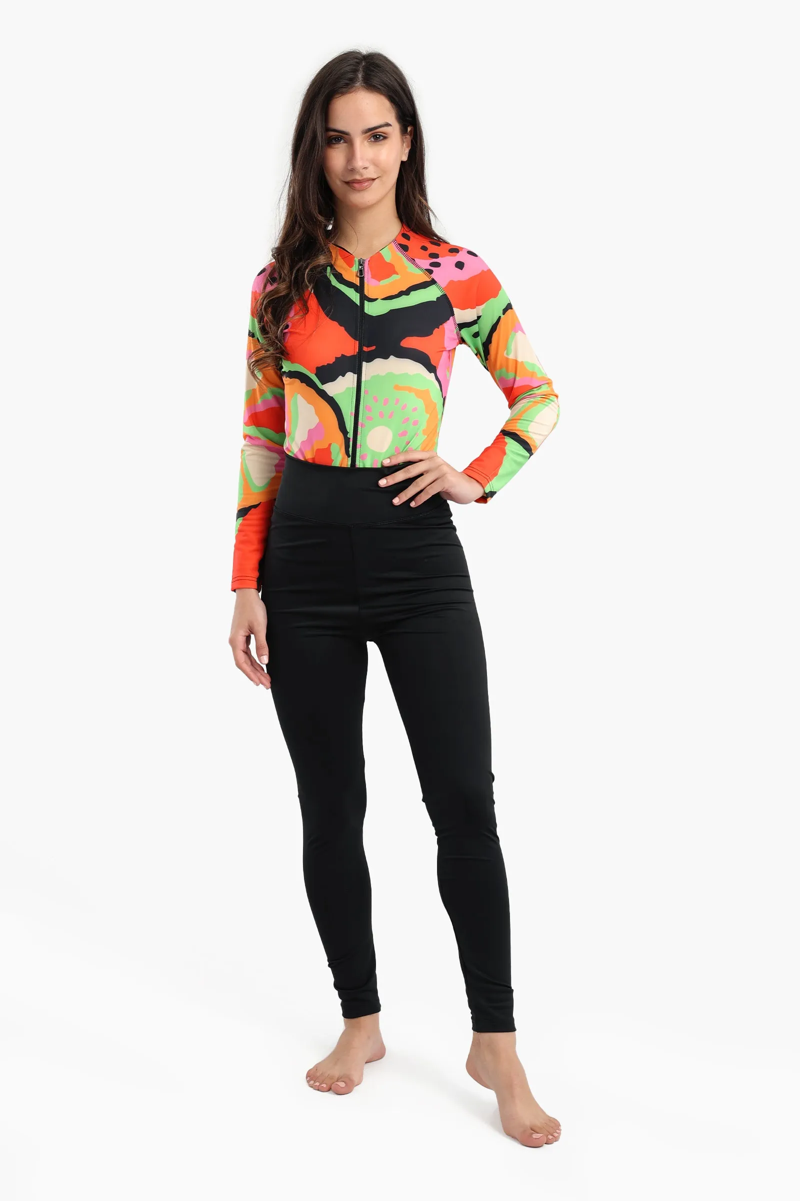 Fruity Rash Guard Swimsuit