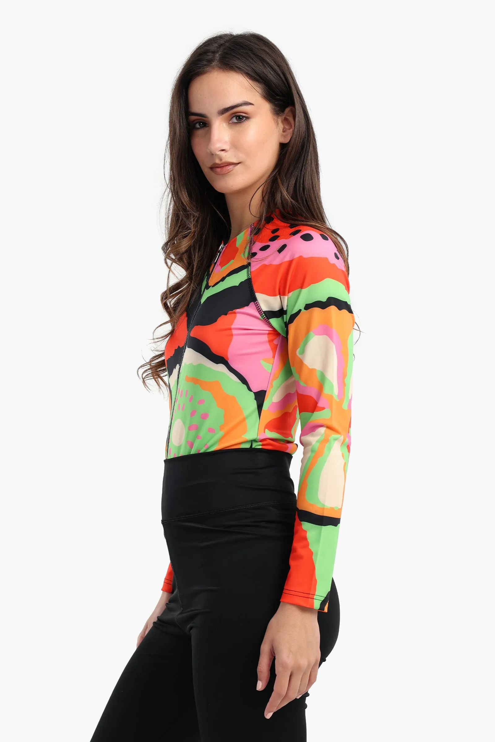 Fruity Rash Guard Swimsuit