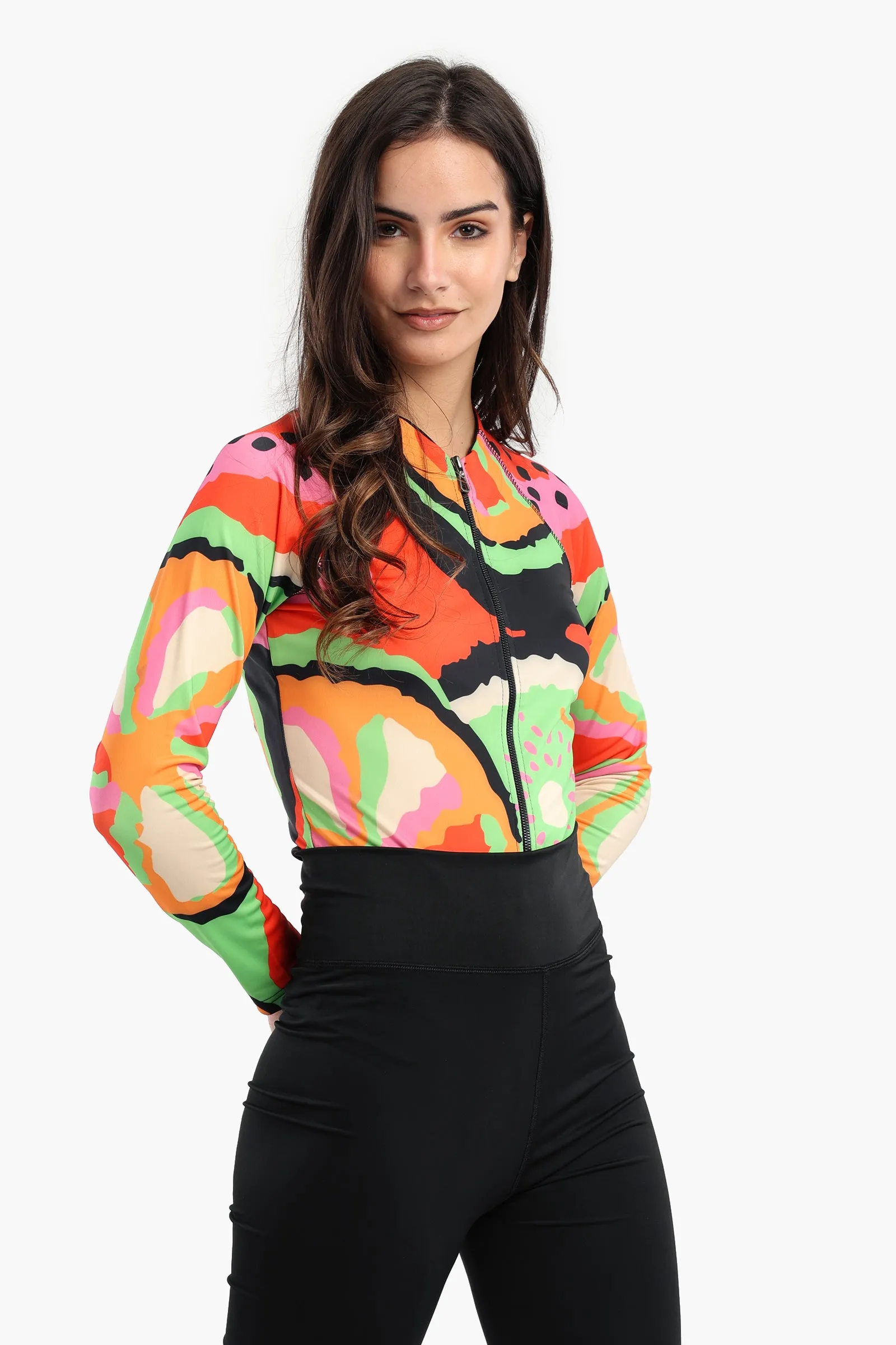 Fruity Rash Guard Swimsuit