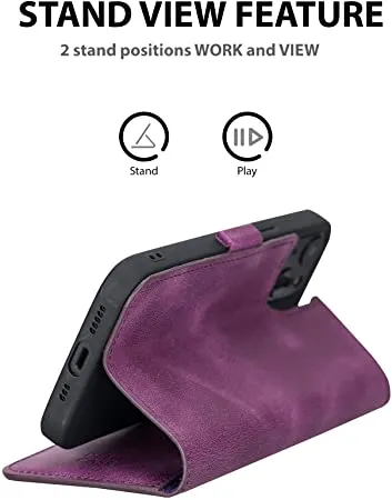 Genuine Leather Undetachable Case for iPhone 13 Pro Max