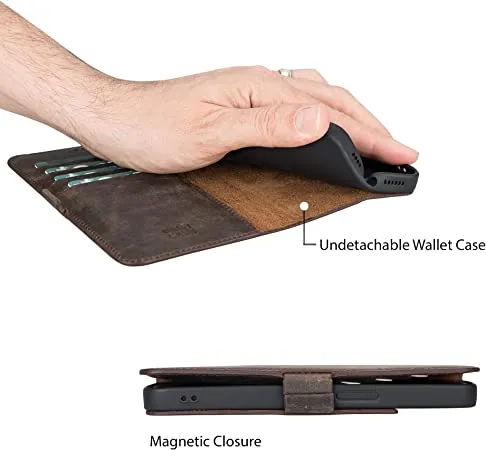 Genuine Leather Undetachable Case for iPhone 13 Pro Max