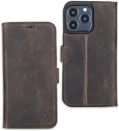 Genuine Leather Undetachable Case for iPhone 13 Pro Max