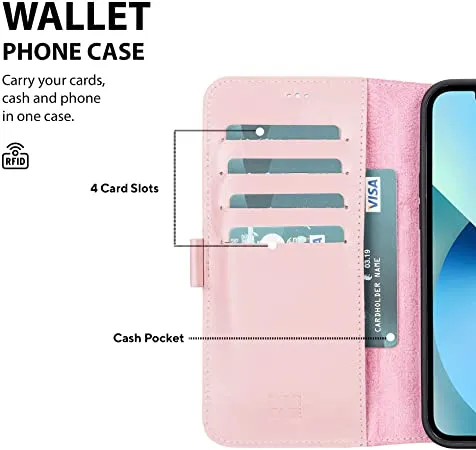 Genuine Leather Undetachable Case for iPhone 13 Pro Max