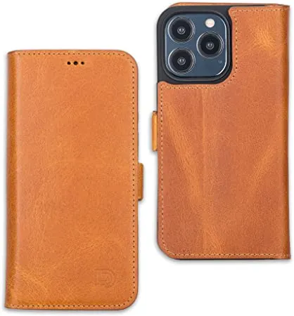 Genuine Leather Undetachable Case for iPhone 13 Pro Max