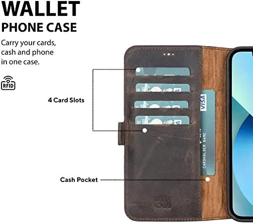 Genuine Leather Undetachable Case for iPhone 13 Pro Max
