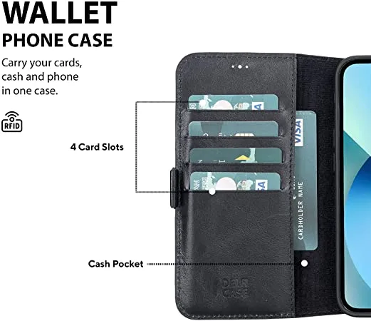 Genuine Leather Undetachable Case for iPhone 13 Pro Max
