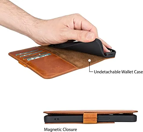 Genuine Leather Undetachable Case for iPhone 13 Pro Max