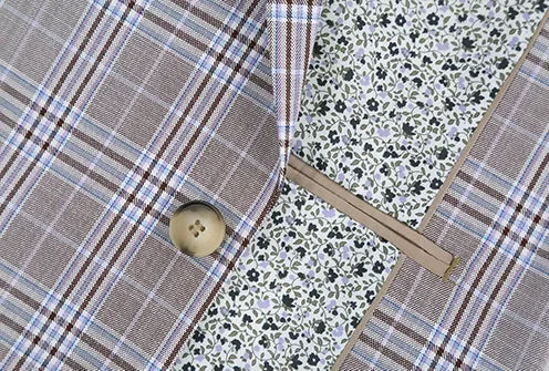 Gerace Collection - 2 Piece Glen Plaid Slim Fit Suit In Gray