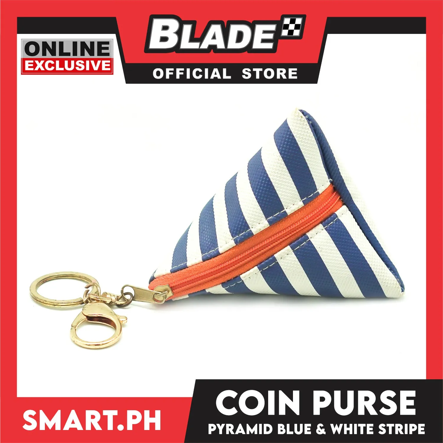Gifts Coin Purse Wallet Pyramid Stripe (Assorted Design)