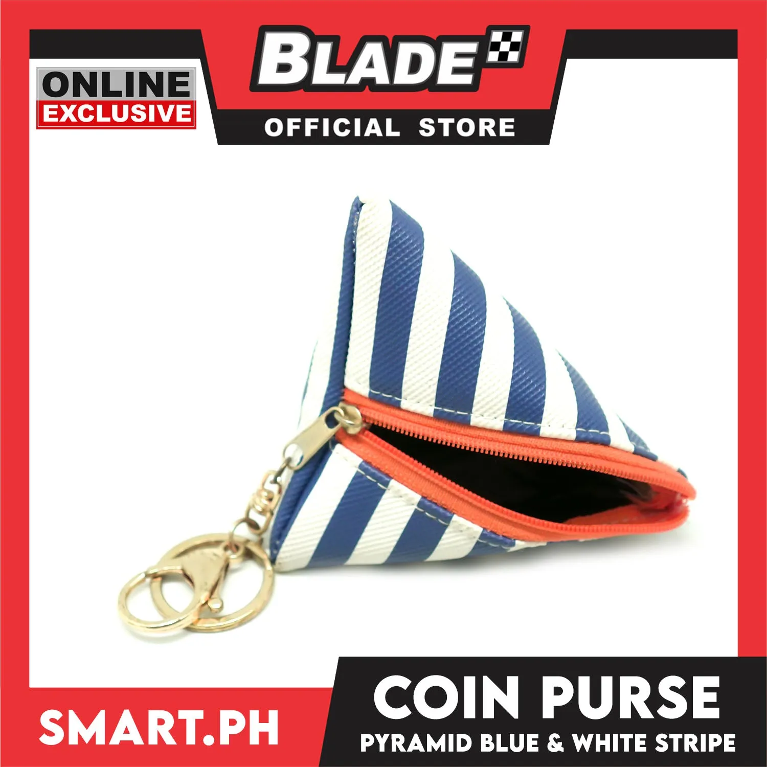 Gifts Coin Purse Wallet Pyramid Stripe (Assorted Design)
