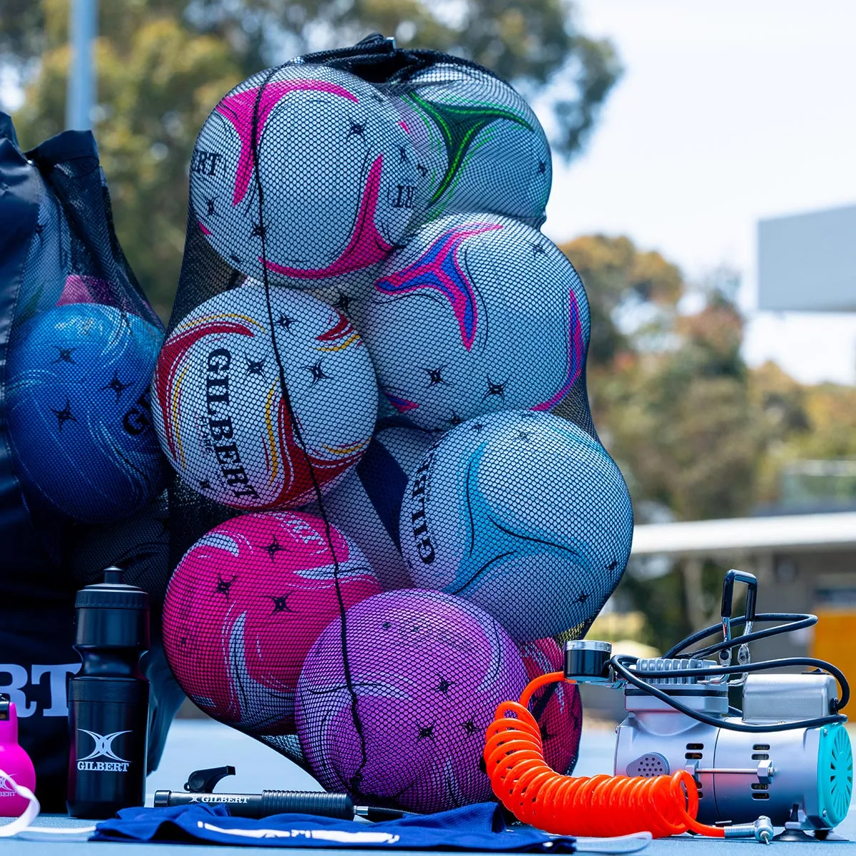 GILBERT's Mesh Ball Carry Bag.