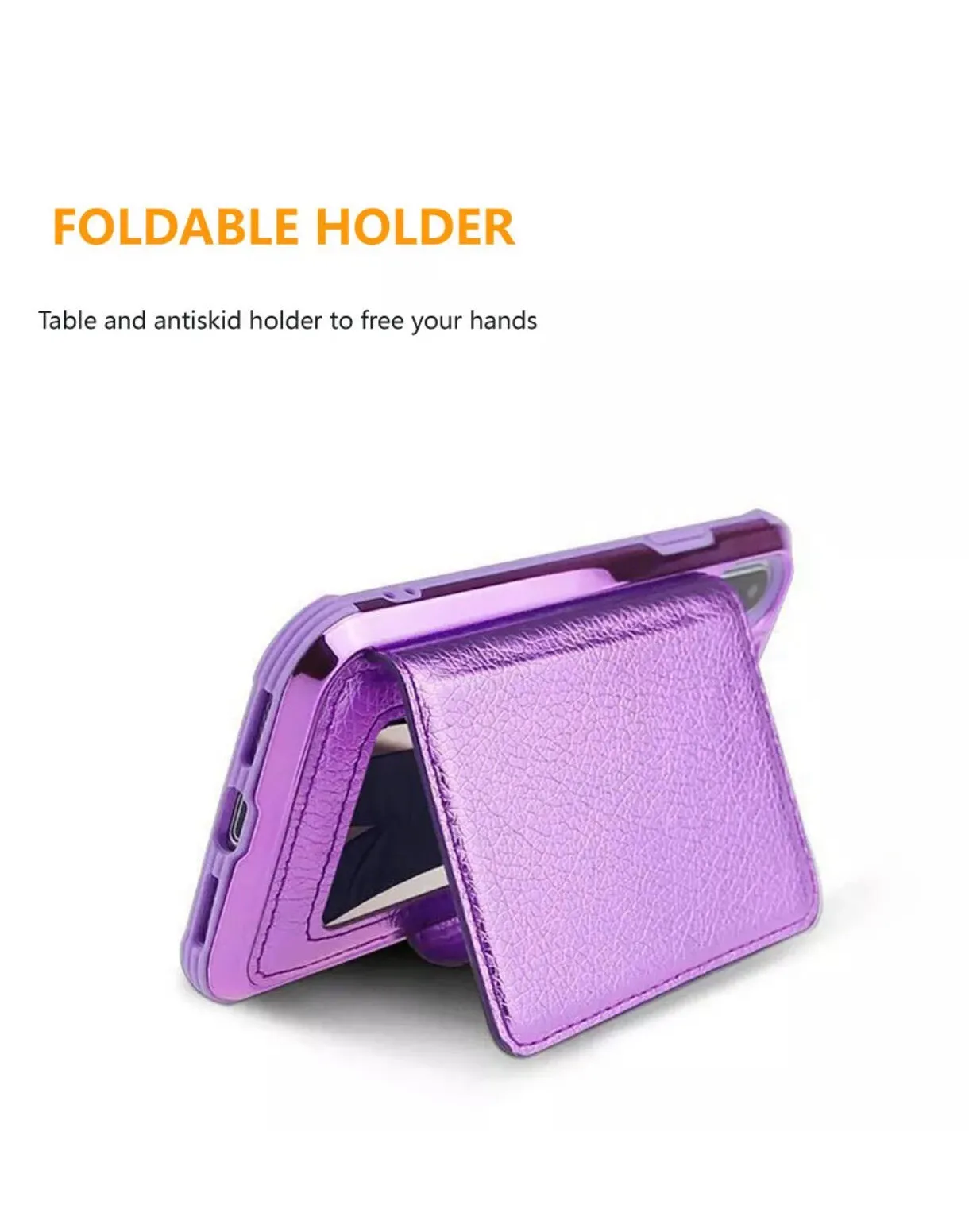 Glitzy 3 in 1 organizer wallet case for IPhone