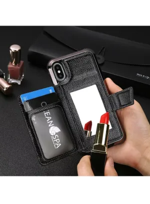 Glitzy 3 in 1 organizer wallet case for IPhone