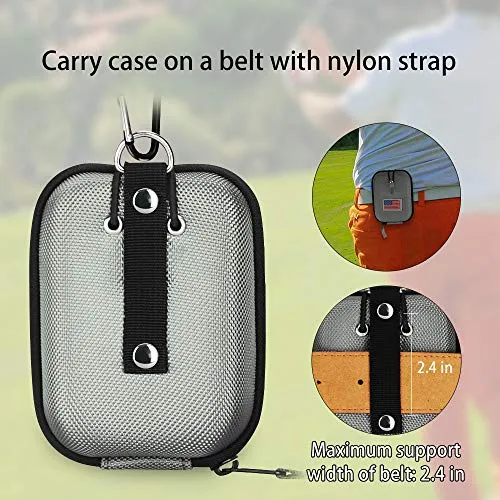 Golf Range Finder Bag Hard Case for Tectectec Callaway and Other Most Brands (Silver)
