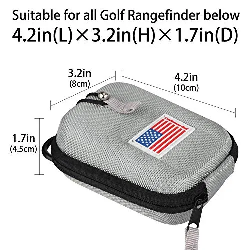 Golf Range Finder Bag Hard Case for Tectectec Callaway and Other Most Brands (Silver)