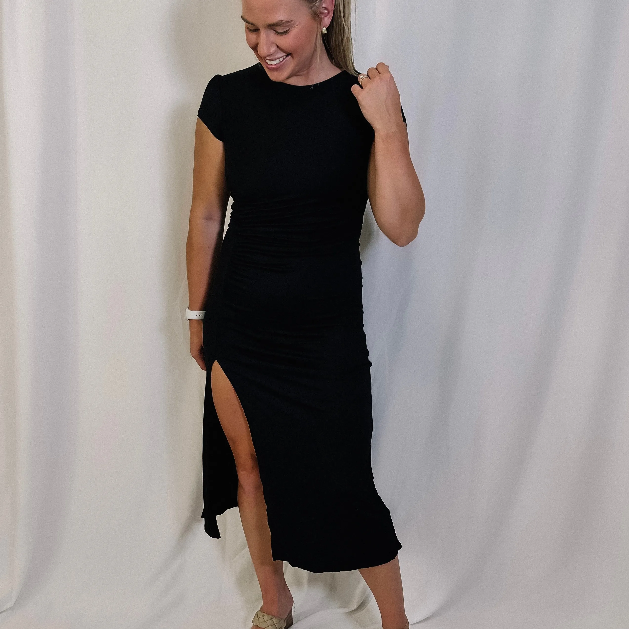 Grab Your Attention Midi Dress - LAST ONE