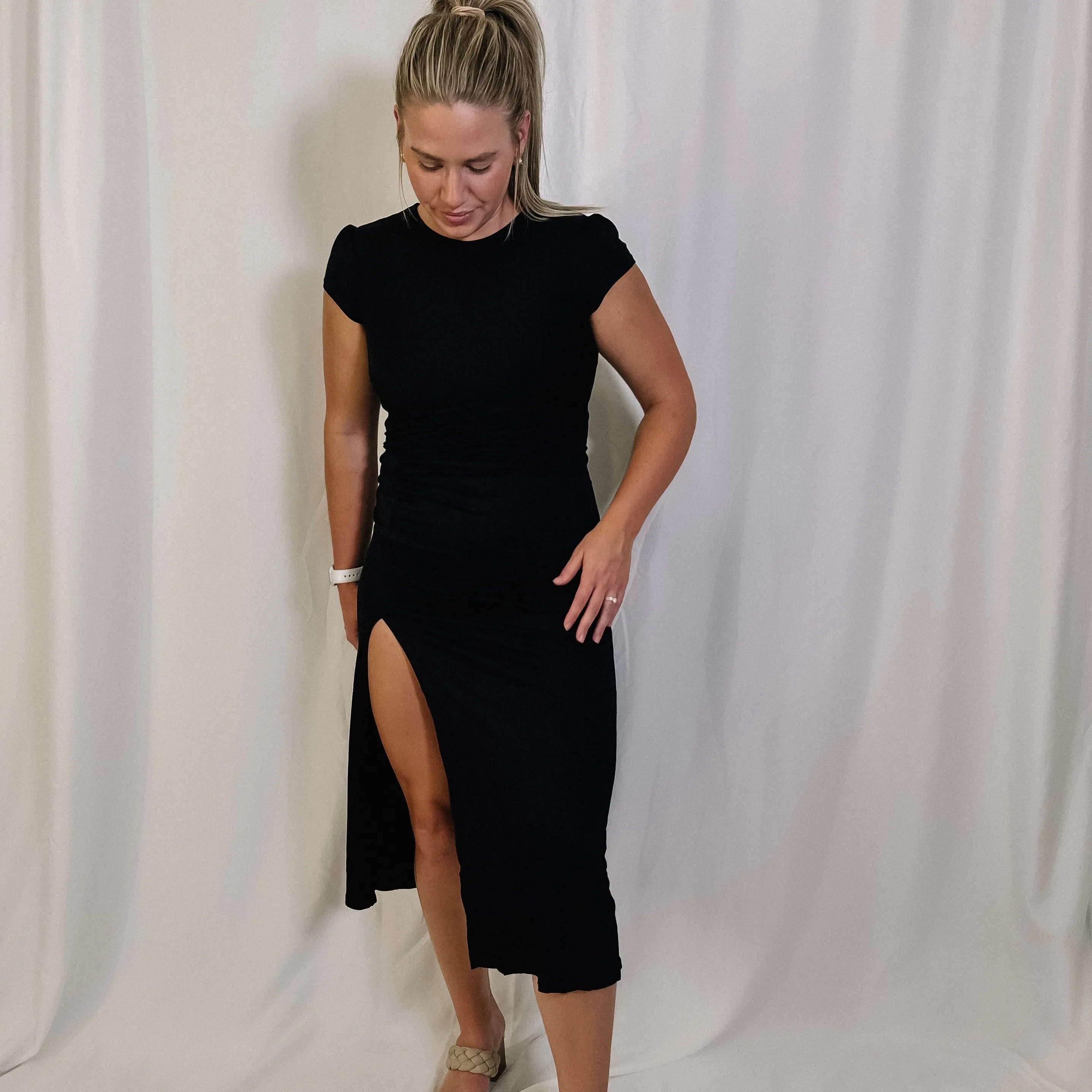 Grab Your Attention Midi Dress - LAST ONE