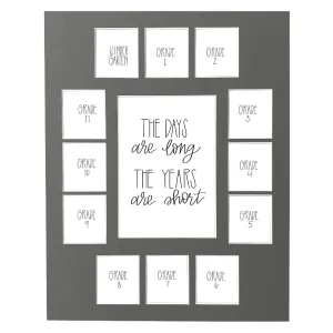 Gray School Picture Mat, 13-15 Openings
