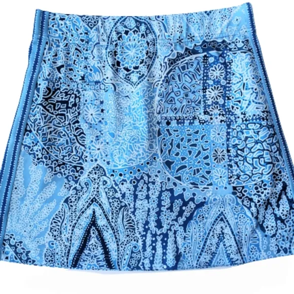 Gretchen Scott Designs Skippy Blue White Print Skort Skirt Small