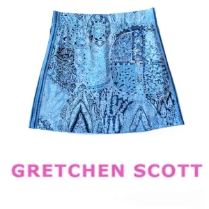 Gretchen Scott Designs Skippy Blue White Print Skort Skirt Small