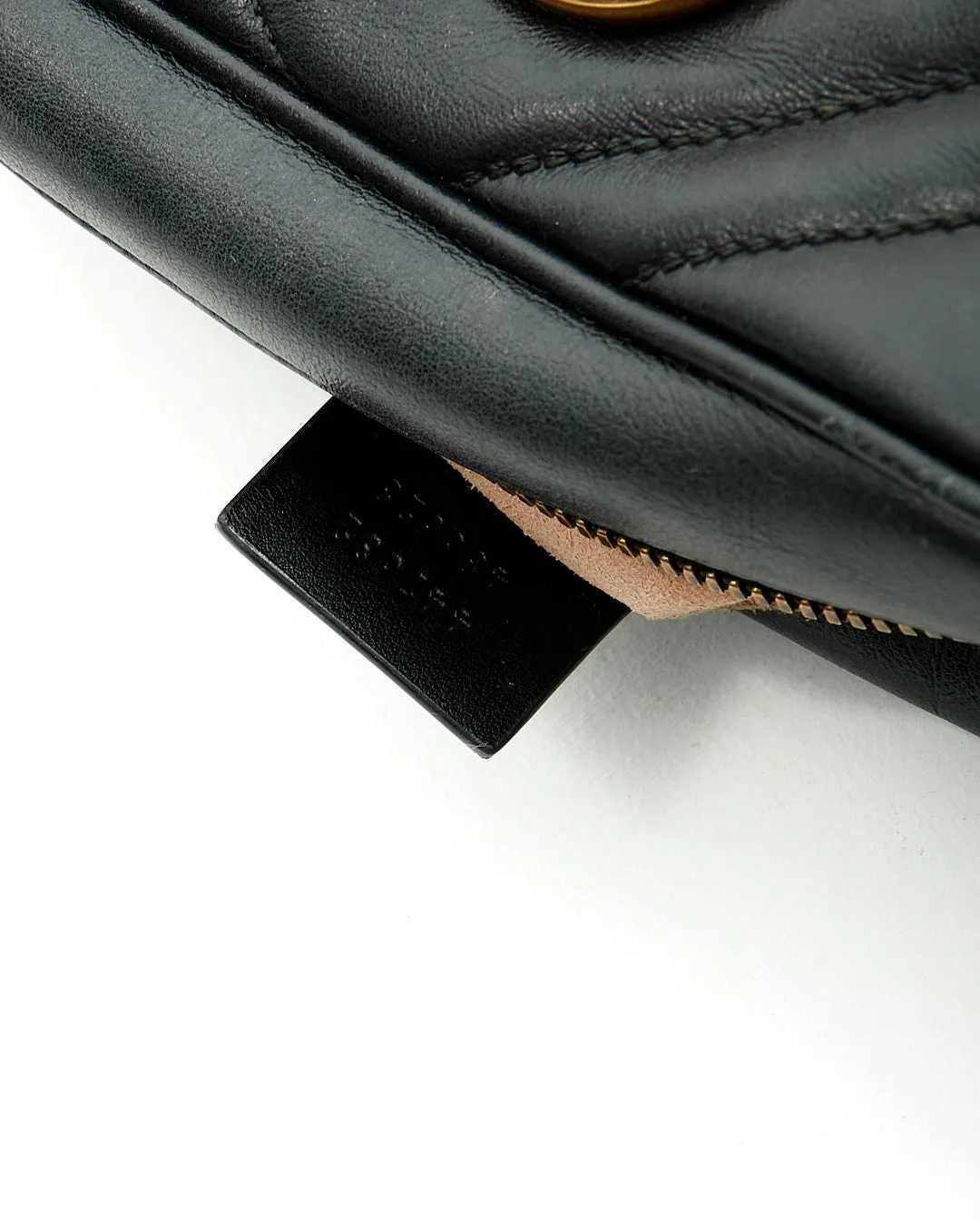 Gucci Black Matelasse GG Marmont Small Camera Bag