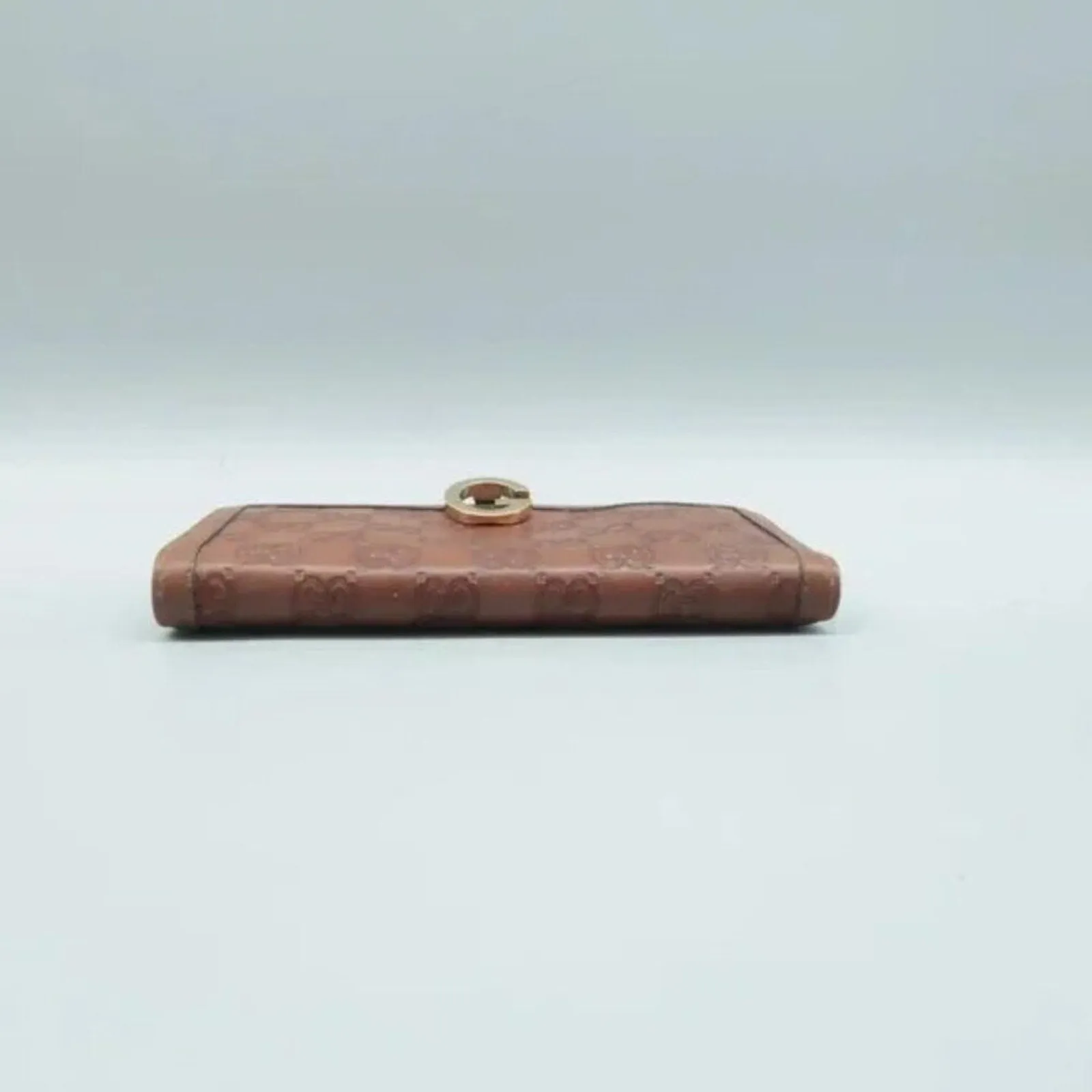 GUCCI Brown GG Leather Wallet