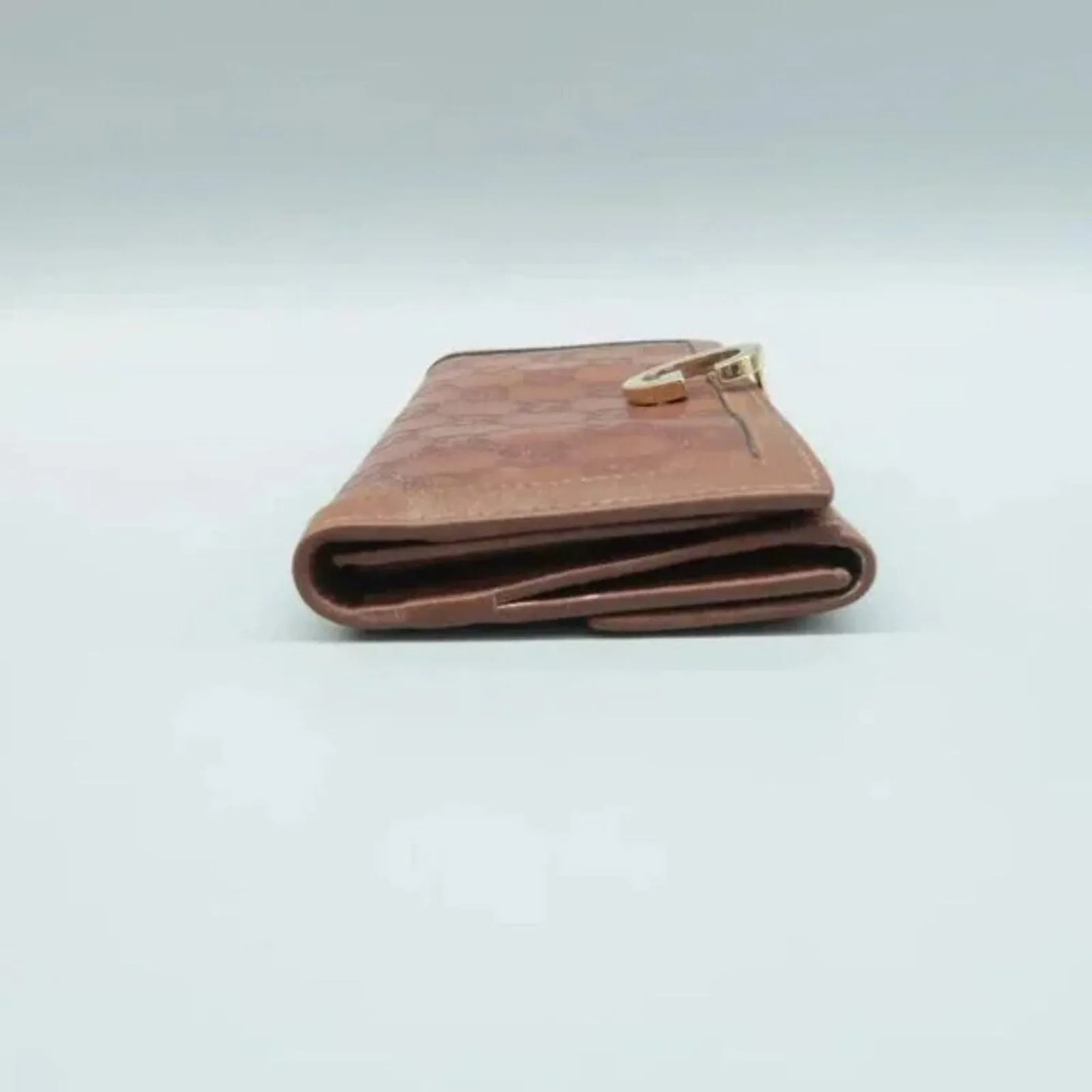 GUCCI Brown GG Leather Wallet