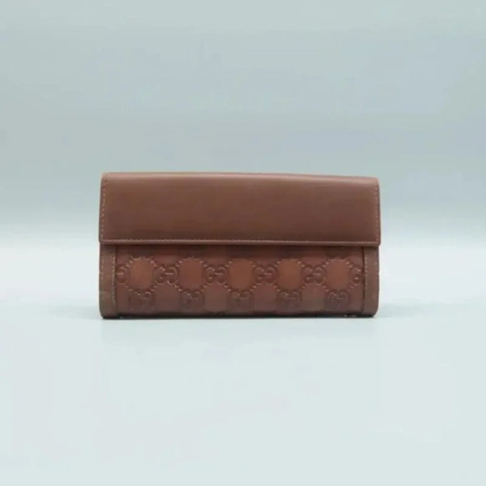 GUCCI Brown GG Leather Wallet
