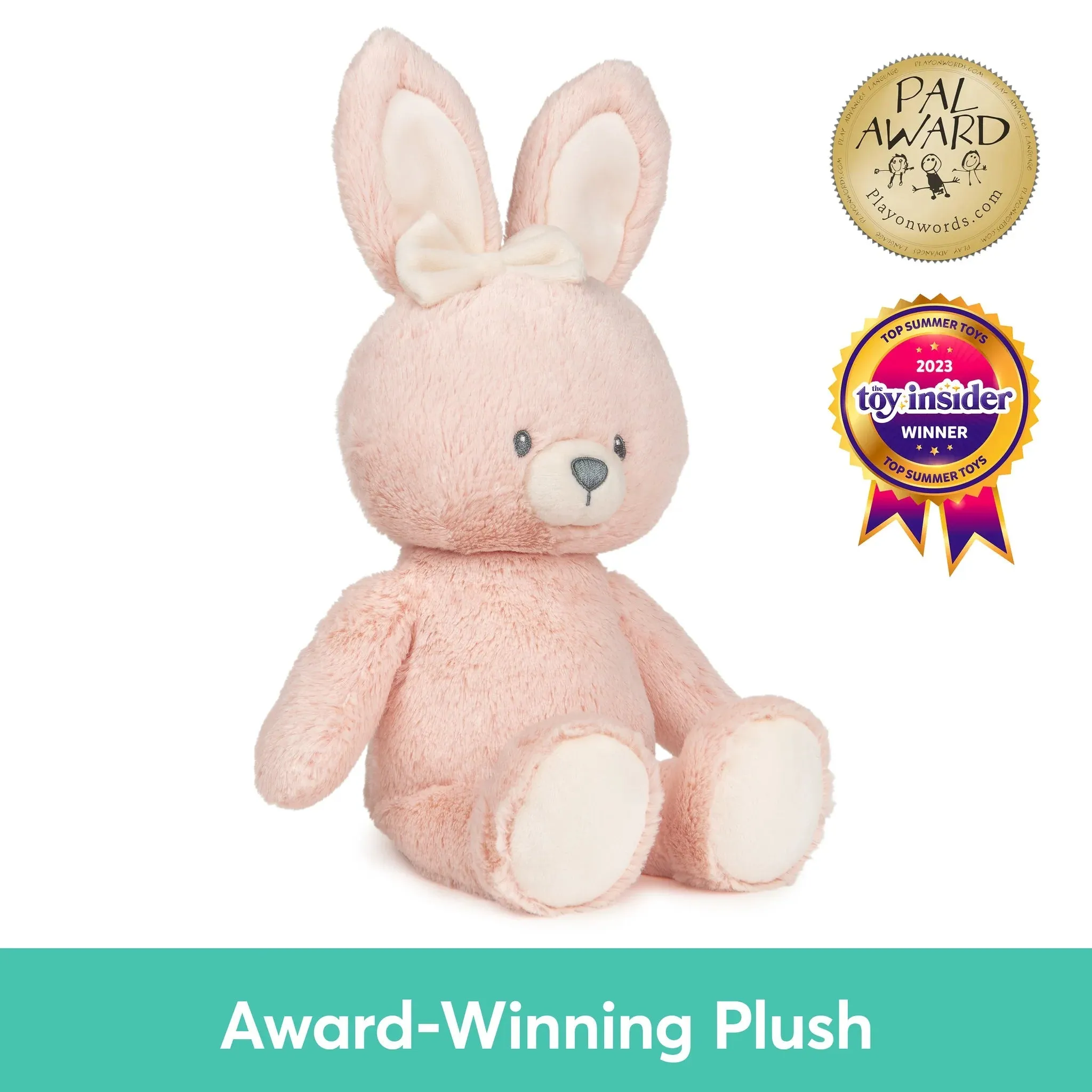 Gund 100% Recycled Bunny Pink - 13"