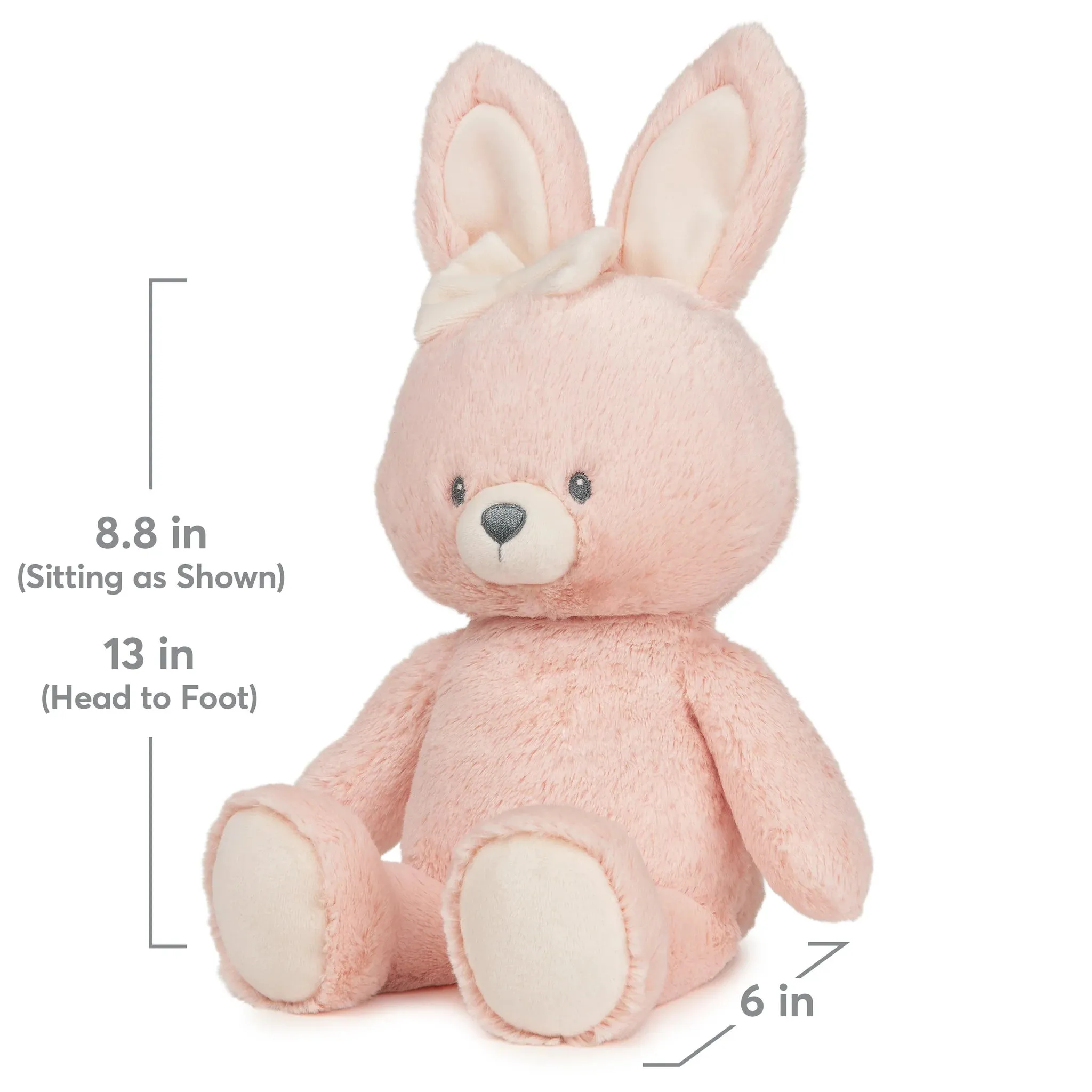 Gund 100% Recycled Bunny Pink - 13"