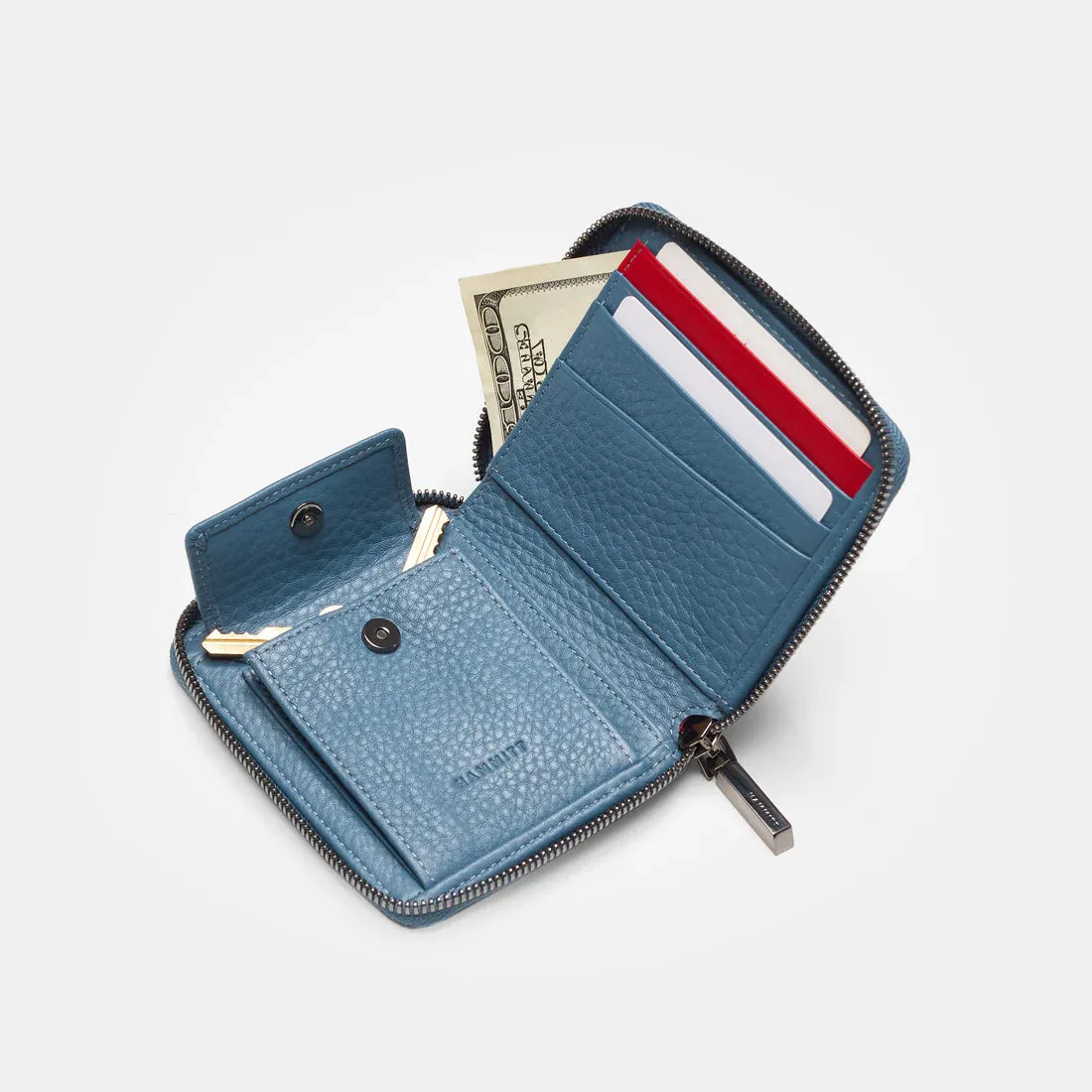 Hammitt 5 North Curated Blue/Gunmetal Wallet