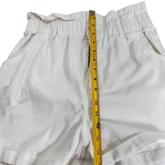 H&amp;M High Waist Paper Bag Mom Jean Shorts