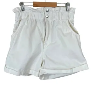 H&amp;M High Waist Paper Bag Mom Jean Shorts