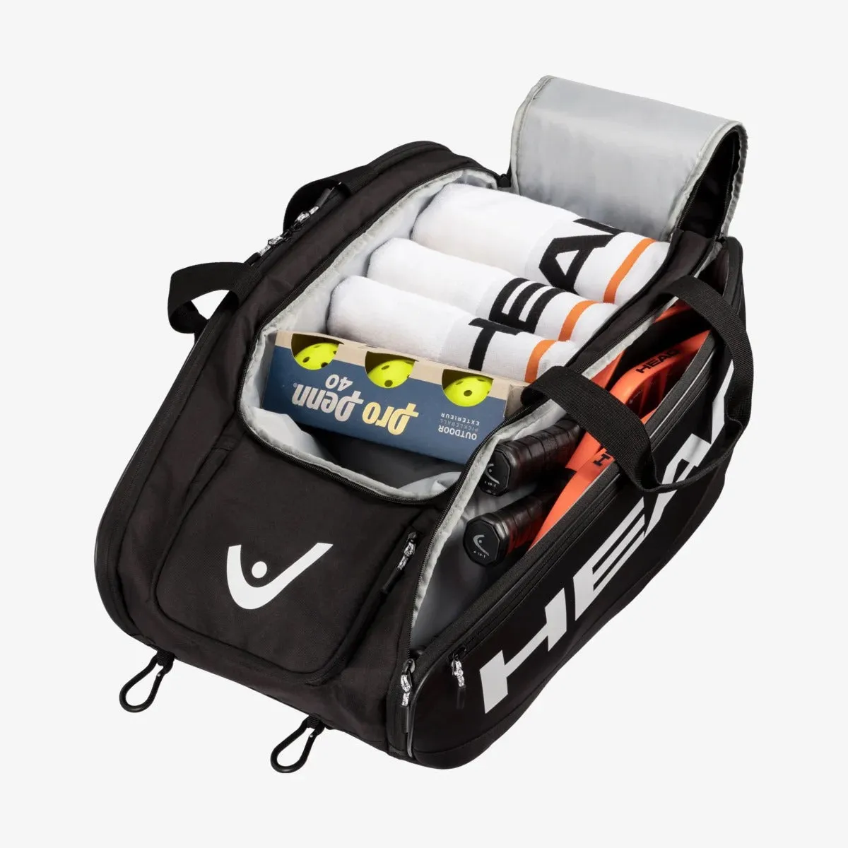 HEAD Pro Pickleball Kitbag M | Black/White
