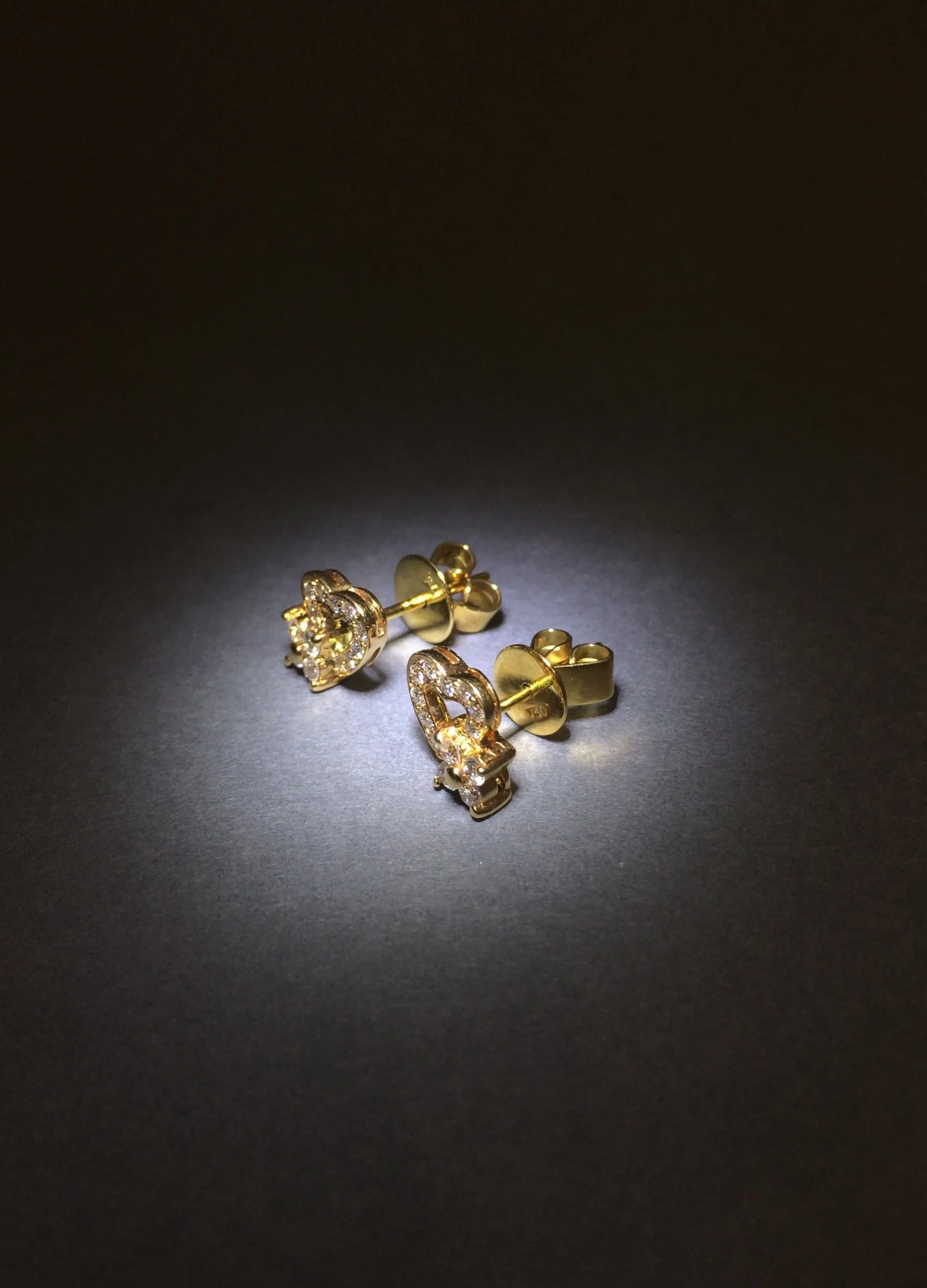 Heart & Star Diamond Earrings