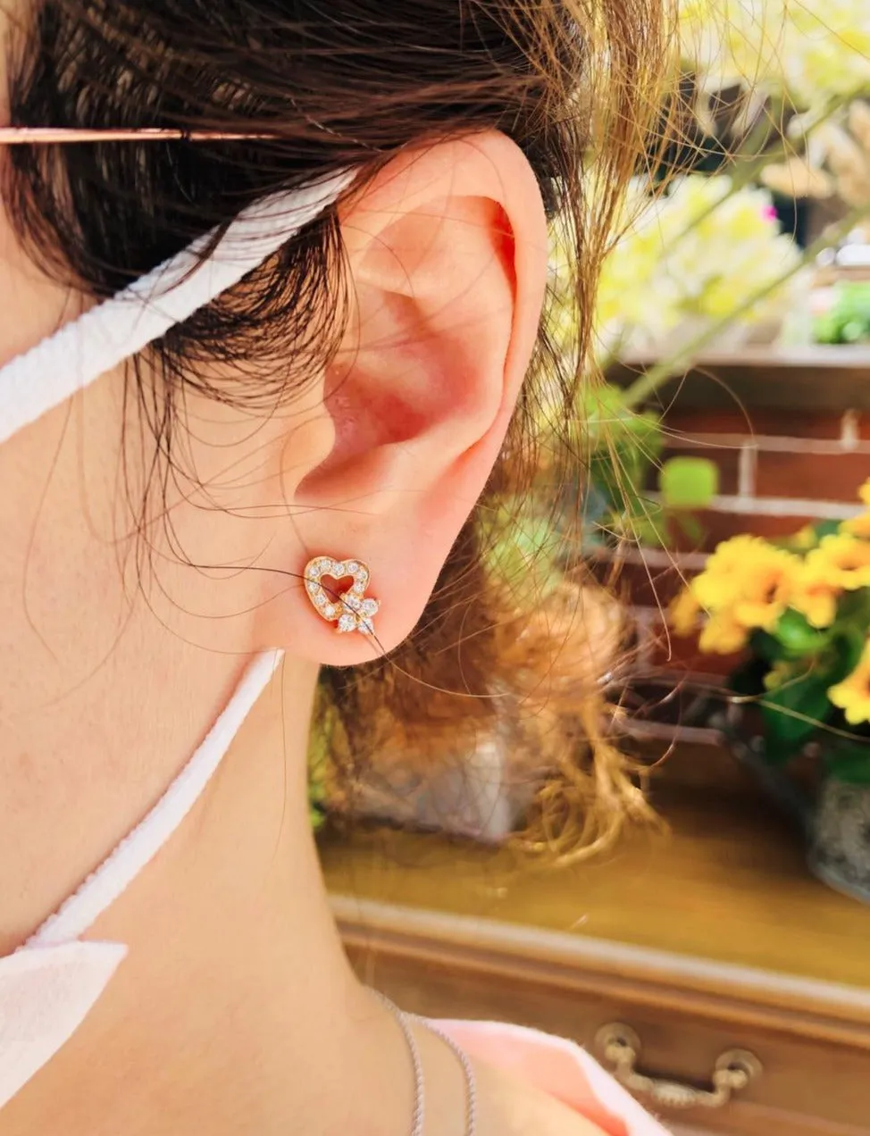 Heart & Star Diamond Earrings