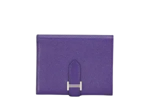 HERMES BEARN COMPACT ANEMONE SILVER BRACKET (STAMP P) WITH BOX