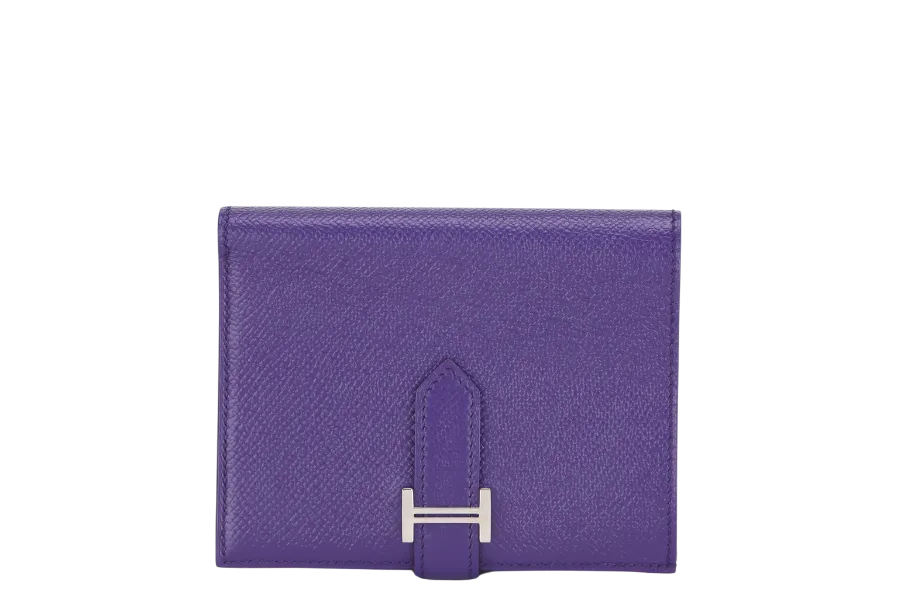 HERMES BEARN COMPACT ANEMONE SILVER BRACKET (STAMP P) WITH BOX