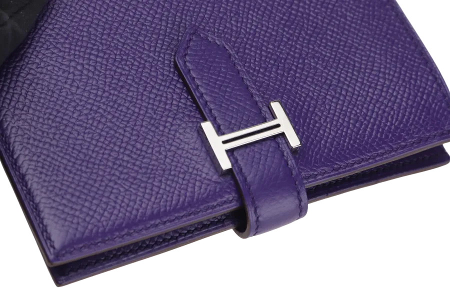HERMES BEARN COMPACT ANEMONE SILVER BRACKET (STAMP P) WITH BOX